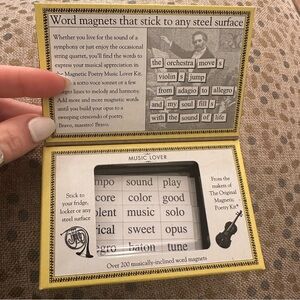 Magnetic Poetry Kit - Music Lover